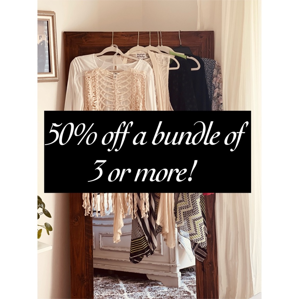 Feb14-Feb21- 50% a bundle of 3 or more sale!!!